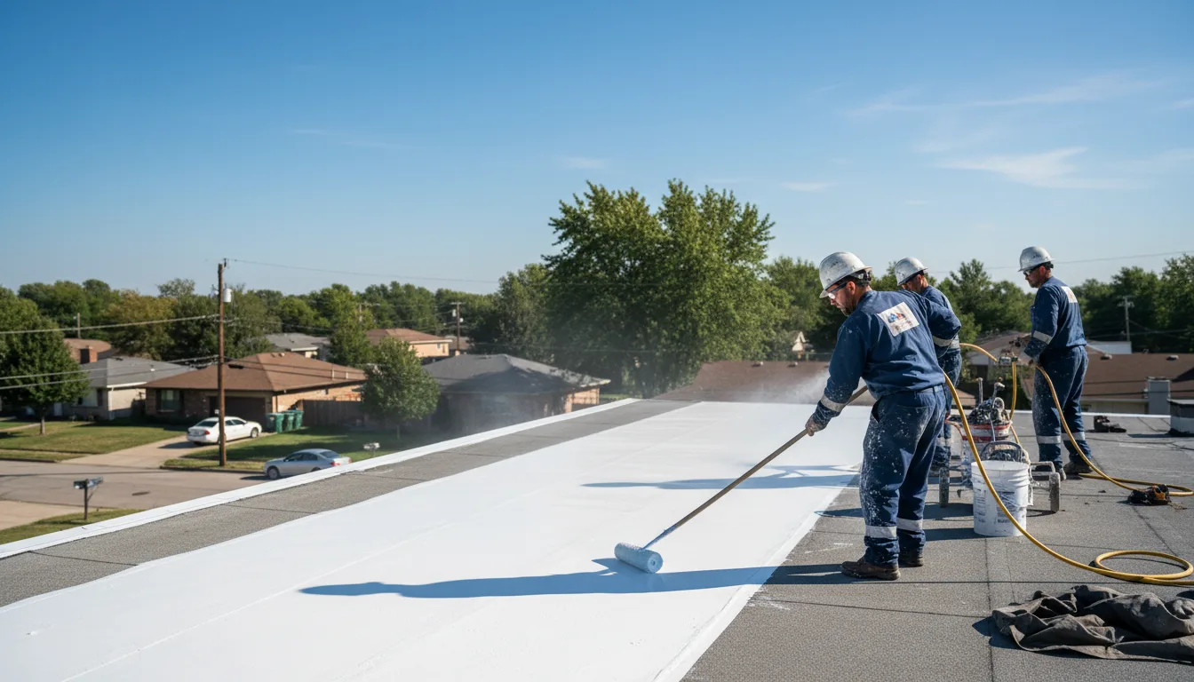 Commercial roof coating in Stanleytown, VA near me